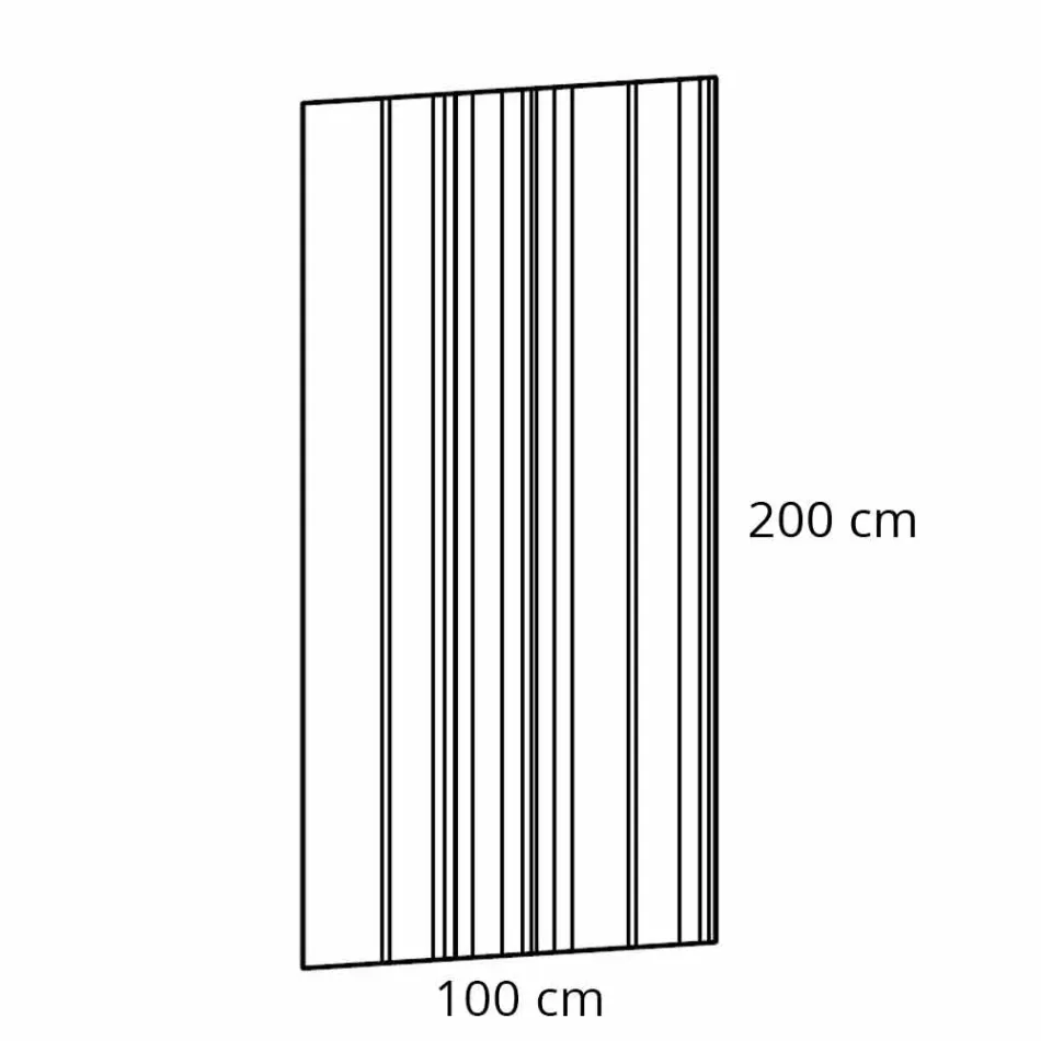 Rektangulær væg spejl af moderne design lavet i Italien - koriander Viadurini
