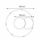 Rundt væg spejl med satellit, der roterer 360 ° fremstillet i Italien - Shaki Viadurini