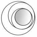 Moderne design rund vægspejl i jern, Selda