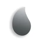 Aurelia dråbeformet vægspejl fremstillet i Italien Viadurini