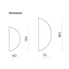 Formet vægspejl fremstillet i Italien - Alfonsa Viadurini