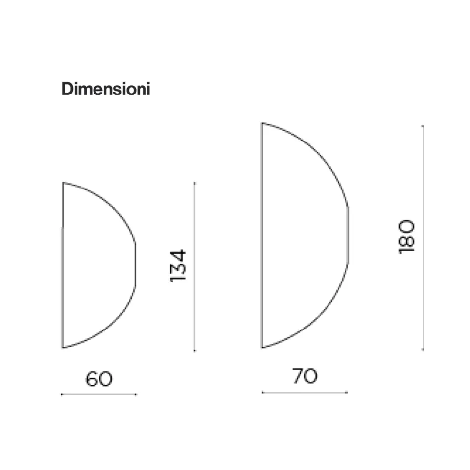 Formet vægspejl fremstillet i Italien - Alfonsa Viadurini