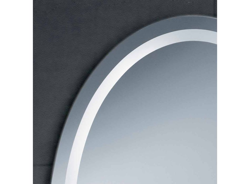 Spejl moderne design med LED-belysning bad Pure Viadurini