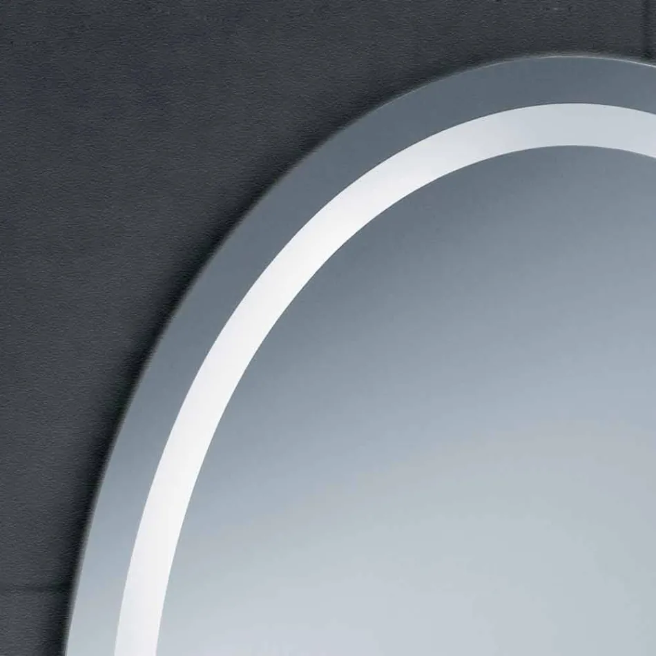 Spejl moderne design med LED-belysning bad Pure Viadurini