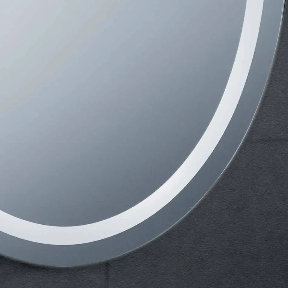 Spejl moderne design med LED-belysning bad Pure Viadurini