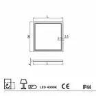 Mirror moderne design badeværelser med LED-belysning Paco Viadurini