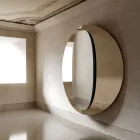 Bristol Modern Design Dobbeltpanel Træspejl Fremstillet i Italien Viadurini