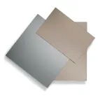 Spejl lavet af 3 overlappende plader, 2 bronze og 1 røget - Armida Viadurini