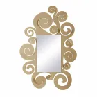 Moderne væg spejl i farvet jern fremstillet i Italien - Tiziano Viadurini