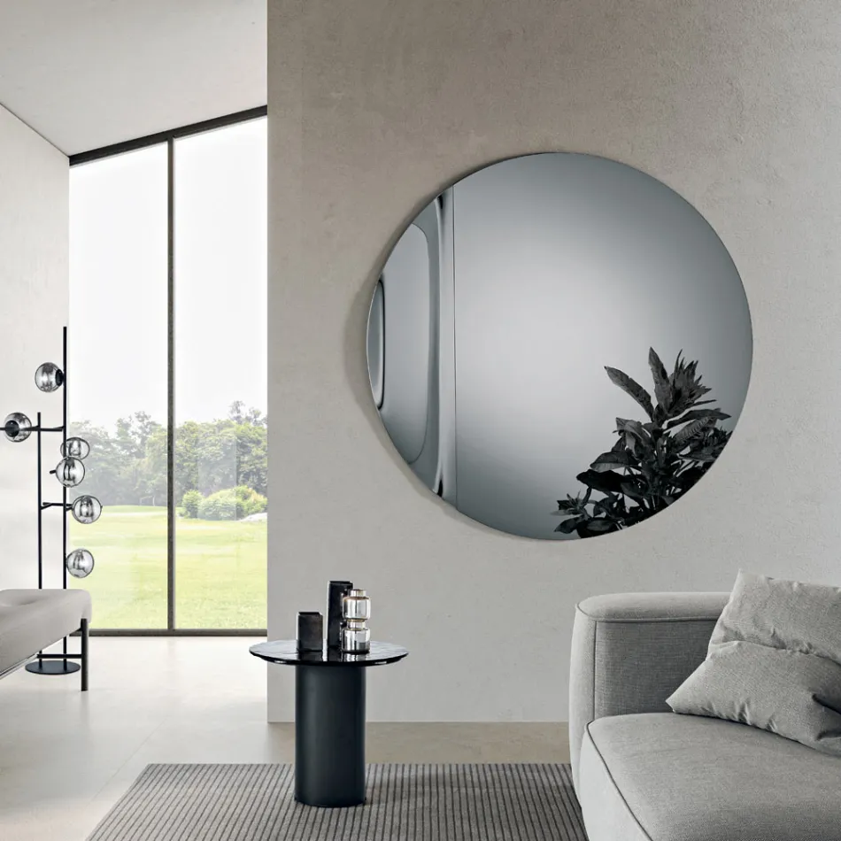 Italiensk bølgeformet glasspejl - Candida Viadurini