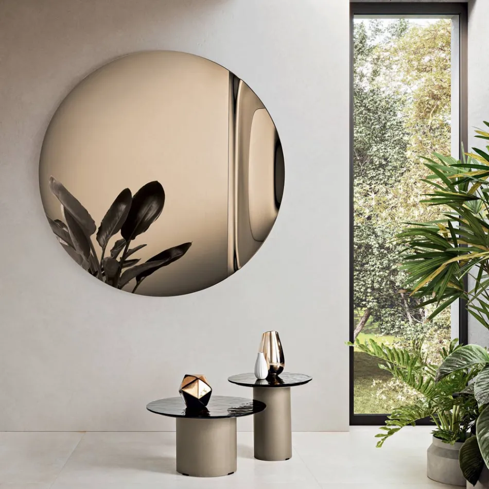 Italiensk bølgeformet glasspejl - Candida Viadurini