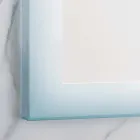 Moderne spejl med matteret glas kanter, LED belysning, Ady Viadurini