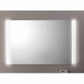 Moderne badeværelsesspejl med LED -lys, L1200x H 900 mm, Agata