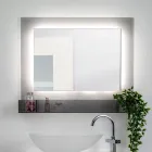 Vandret plexiglas vægspejlbeholder fremstillet i Italien - Kiran Viadurini