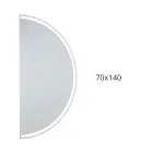 Baggrundsbelyst spejl med kontinuerlig LED-stribe - Excelsior Viadurini