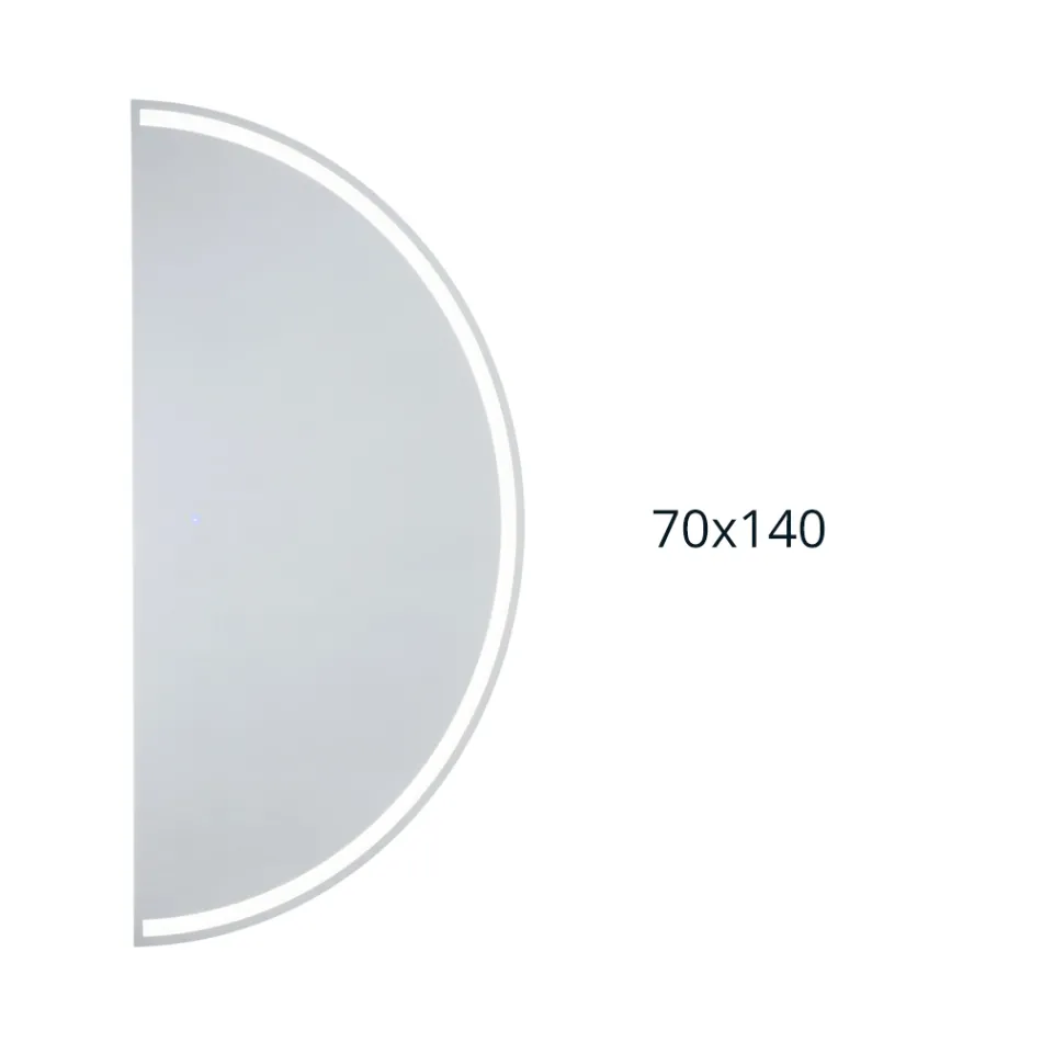 Baggrundsbelyst spejl med kontinuerlig LED-stribe - Excelsior Viadurini