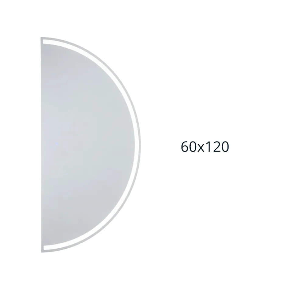 Baggrundsbelyst spejl med kontinuerlig LED-stribe - Excelsior Viadurini