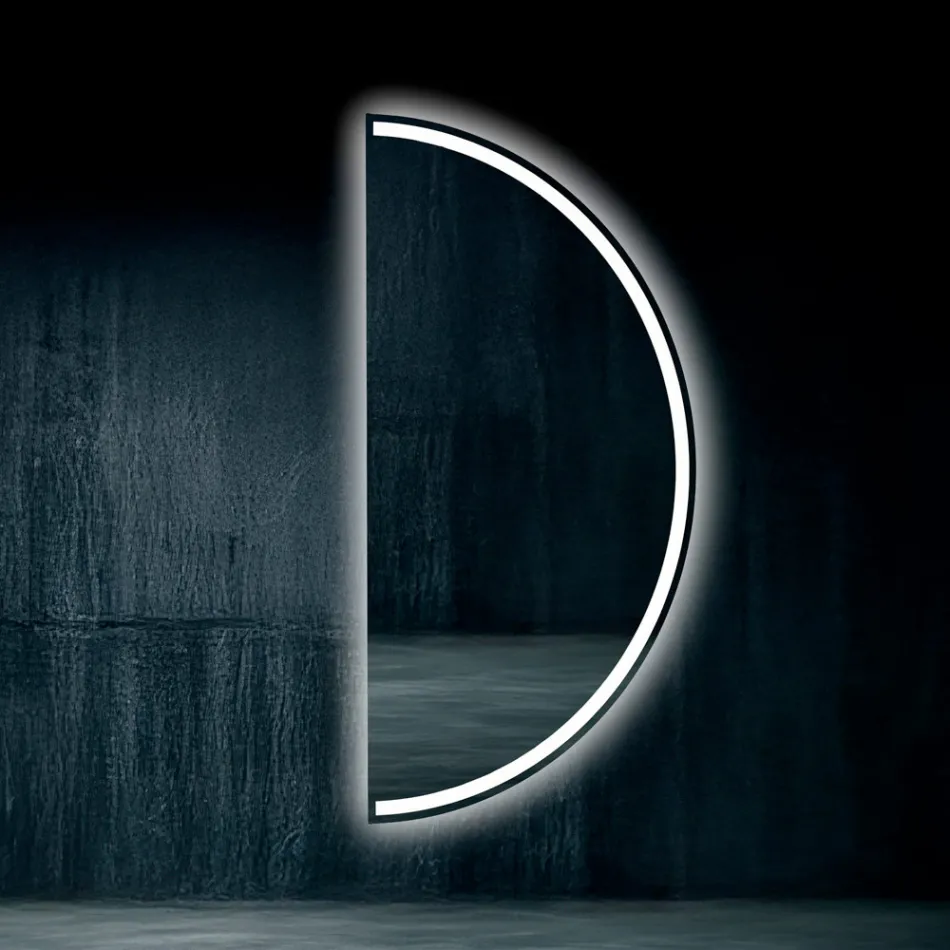 Baggrundsbelyst spejl med kontinuerlig LED-stribe - Excelsior Viadurini