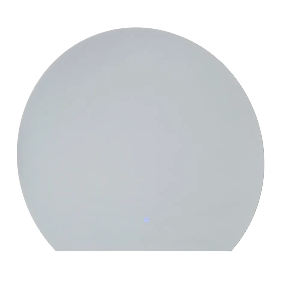 Bagbelyst spejl med kontinuerlig LED-stribelys på væggen - Excelsior Viadurini