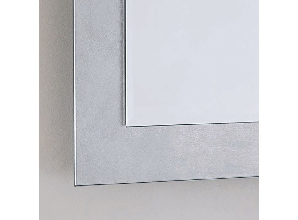 Rektangulær vægspejl med sølv-, guld- eller kobberglasramme - Stileo Viadurini