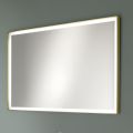 Rektangulær vægspejl Metalramme Forskellige farver og LED-lys - Renga
