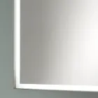 Rektangulær vægspejl Metalramme Forskellige farver og LED-lys - Renga Viadurini