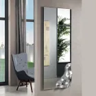 Rektangulært spejl med hjørne i smeltet glas fremstillet i Italien - Adelinda Viadurini