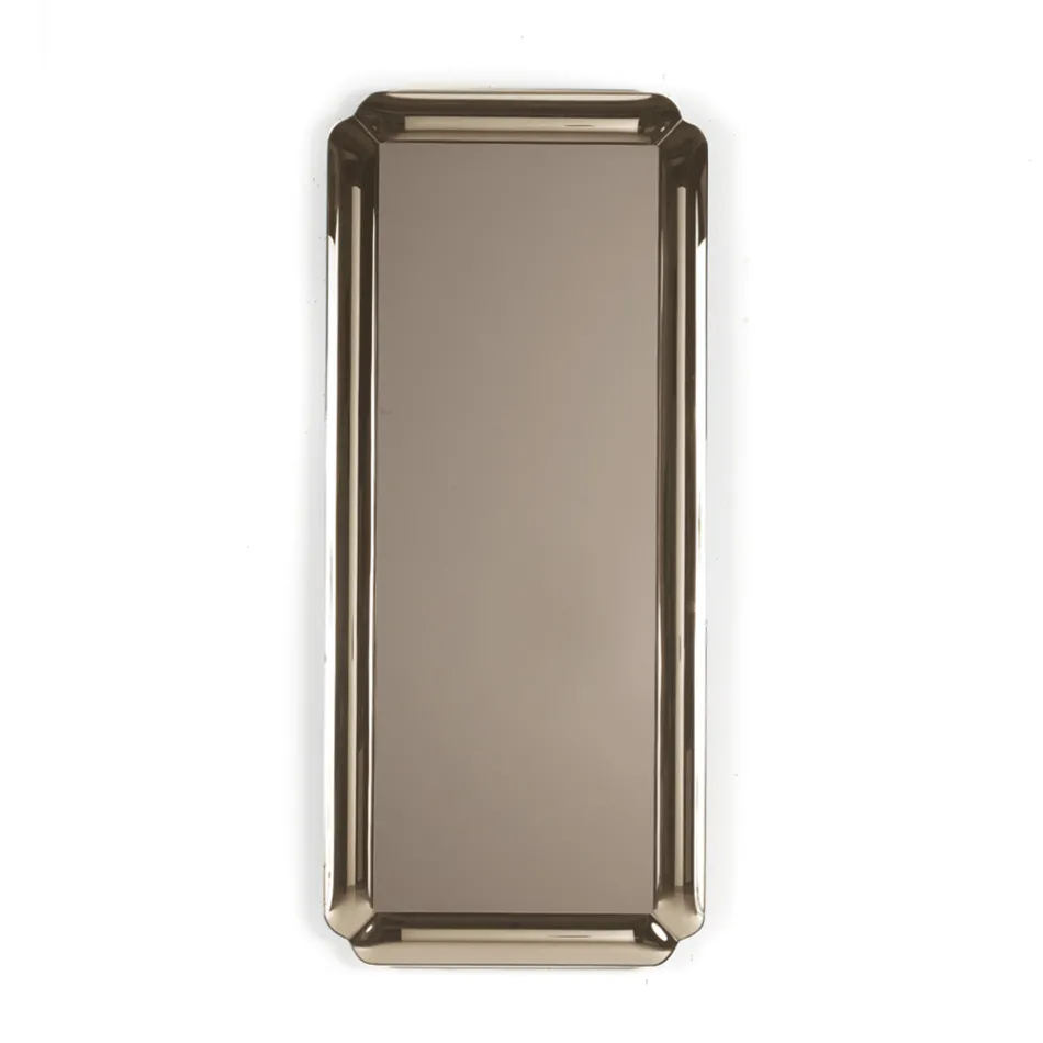 Rektangulært spejl med støbt krystalramme fremstillet i Italien - Belinda Viadurini