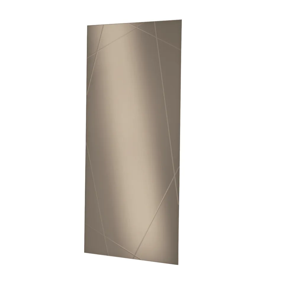 Rektangulært spejl med lasergraveringer fremstillet i Italien - Alberta Viadurini