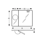 Rektangulært træspejl og forstørrelsesspejl lavet i Italien - Curie Viadurini