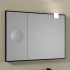 Rektangulært træspejl og forstørrelsesspejl lavet i Italien - Curie Viadurini