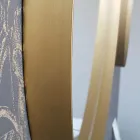 Rundvægsspejl med metalramme Forskellige farver og LED-lys - Renga Viadurini