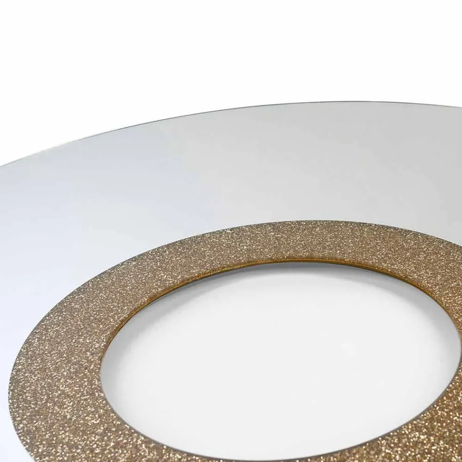 Rundt spejl moderne design lavet i Italien Aris Viadurini