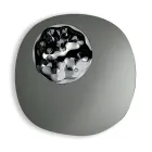 Formet spejl med bølget glasindsats Lavet i Italien - Adalberta Viadurini