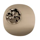 Formet spejl med bølget glasindsats Lavet i Italien - Adalberta Viadurini