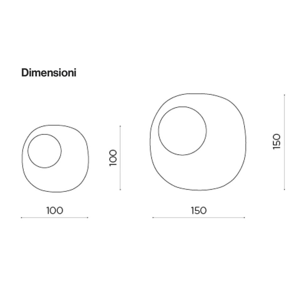 Formet spejl med bølget glasindsats Lavet i Italien - Adalberta Viadurini
