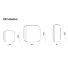 Formet spejl med stribet indsats Lavet i Italien - Alessia Viadurini