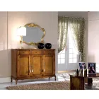 Klassisk stil spejl med guldbladsramme lavet i Italien - ædle Viadurini