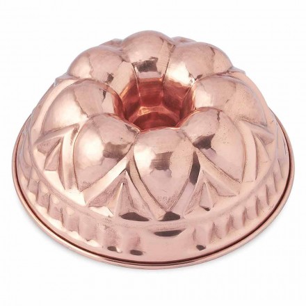 Runde håndlavede dåse kageforme af kobberdoughnuts med dekoration - Gianandrea Viadurini