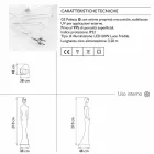 Lysende Statue Floor Design med Led Light til Indoor - Penelope af Myyour Viadurini