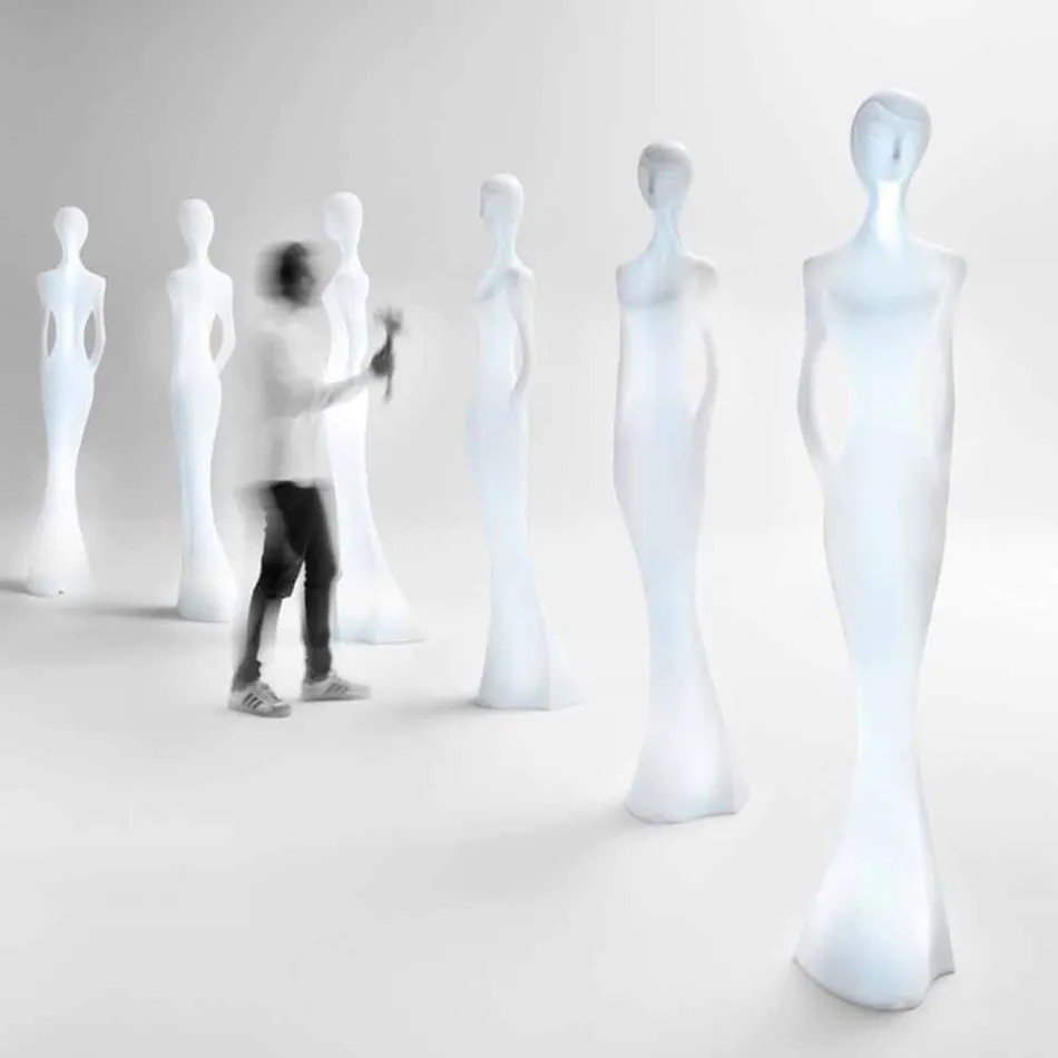 Lysende Statue Floor Design med Led Light til Indoor - Penelope af Myyour Viadurini