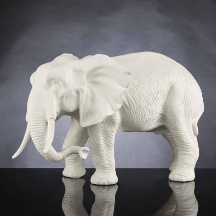 Håndlavet keramisk elefantfigur fremstillet i Italien - infanterist Viadurini