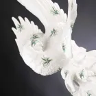 Papegøjeformet keramisk figur Håndlavet i Italien - Pagallo Viadurini