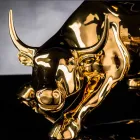 Håndlavet keramisk tyrformet figur fremstillet i Italien - Bulino Viadurini