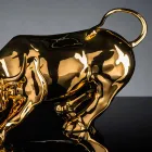 Håndlavet keramisk tyrformet figur fremstillet i Italien - Bulino Viadurini