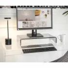 Skærmstativ i transparent eller røget plexiglas italiensk design - nørd Viadurini