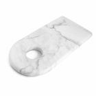 Moderne hvid Carrara Marmor Design Skærebræt Fremstillet i Italien - Amros Viadurini
