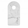 Moderne hvid Carrara Marmor Design Skærebræt Fremstillet i Italien - Amros