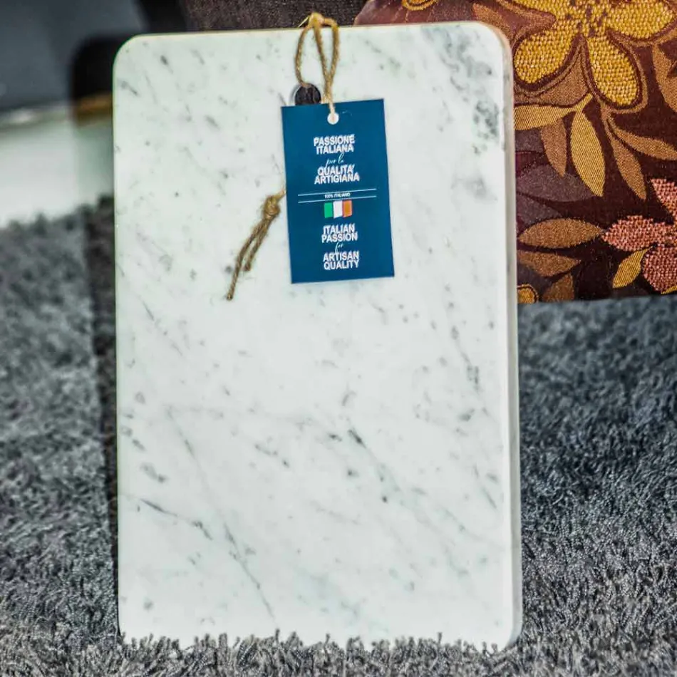 Skærebræt i Carrarra White Marble af Made in Italy Design - Masha Viadurini