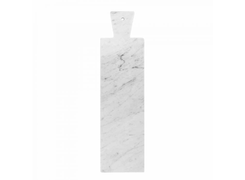 Moderne skærebræt i hvid Carrara-marmor fremstillet i Italien - Biblon Viadurini